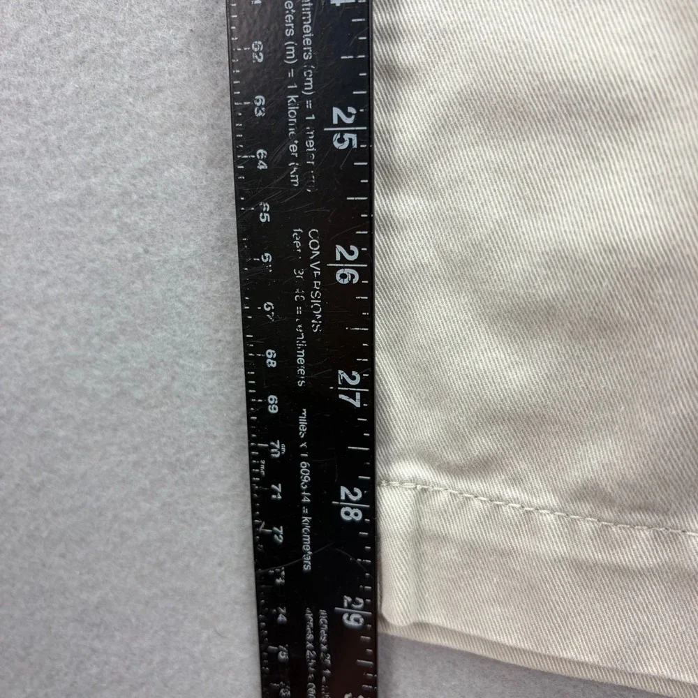 J.CREW Chino Pants Men's‎ 36x32 Beige Cotton Preppy Work Casual Relaxed Wide Leg
